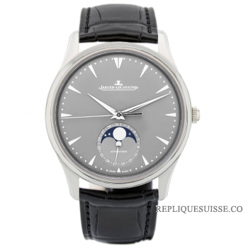 Copie Montre Jaeger-LeCoultre Master Ultra Mince Lune Or Blanc Automatique Homme 1363540