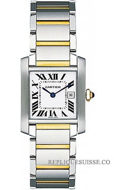 Cartier Tank Francaise Or & acier Midsize W51012Q4 Montre Réplique