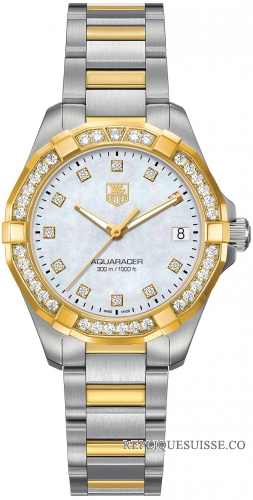 TAG Heuer Aquaracer 300M Femme inoxydable&or jaune 32 MM WAY1353.BD0917