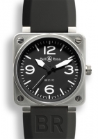 Bell & Ross BR01-92 acier noir Dial Automatique Montre Réplique