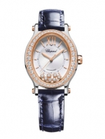 Réplique Chopard Happy Sport Ovale Automatique Cadran Blanc Diamants