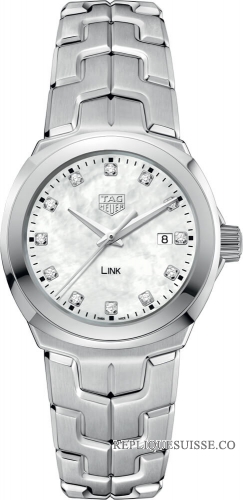 Copie Montre Tag Heuer Link Mere de Pearl Diamant Cadran Mesdames WBC1312.BA0600