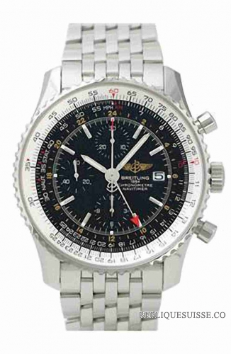 Breitling Navitimer 01 noir Dial Chronographe Inoxydable acier Montre Réplique