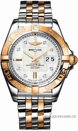 Breitling Galactic 41 acier and Rose Or C49350L2/A706 Montre Réplique