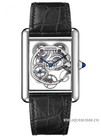 Cartier Tank Louis Cartier Sapphire Skeleton W5310012 Montre Réplique