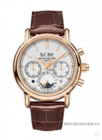 Patek Philippe Grand Complication - Calendrier perpetuel - Deuxieme chronographe divise 5204R-001 Montres Copie