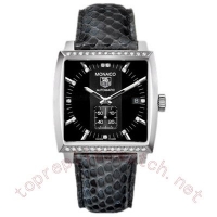 Réplique Montre TAG Heuer Monaco Automatique Diamant noir Python WW2118.FC6