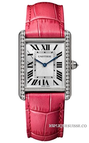 Cartier Tank Louis 18k Or Blanc Et Diamant WJTA0015 Montres Copie