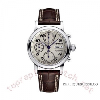 Montblanc XL Chronographe Automatique Day Date Hommes 101632 Montre Réplique