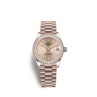 Rolex Datejust 31 or Everose 18 ct M278285RBR-0018 Rose Cadran couleur