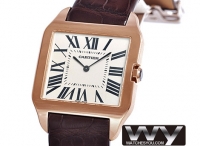 Cartier Santos Dumont 18k Rose Or W2006951 Montre Réplique