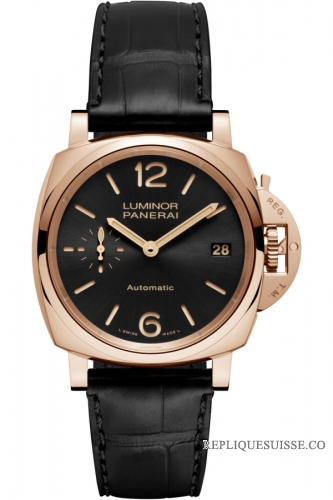 Copie Montre Panerai Luminor Due 3 Jours Automatique Oro Rosso 38mm PAM00908