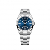 Rolex Oyster Perpetual 36 Bracelet Oyster cadran bleu vif