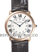 Cartier Ronde Louis 18kt Rose Or Hommes W6800251 Montre Réplique