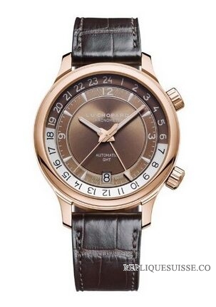 Copie Montre Chopard L.U.C GMT ONE 18K Or Rose Hommes 161943-5001