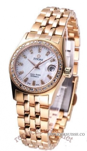 Titoni Cosmo Queen Femmes 728RG-DB-309 Montre Réplique [20131225290]