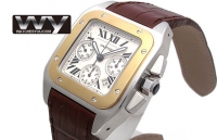 Cartier Santos 100 XL Chronographe W20091X7 Montre Réplique