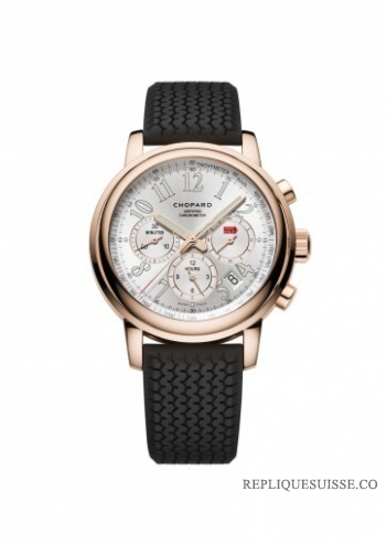 Chopard Mille Miglia Chronographe argent Dial Or rose Automatique 161274-5004