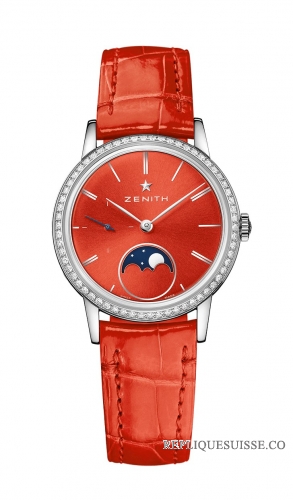 Zenith ELITE Dames Phase de lune 33mm 16.2334.692 / 71.C818 Montres Copie