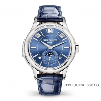 Patek Philippe Repetition Minutes Calendrier Perpetuel Repetition Minutes hite Or / Bleu 5207G-001 Montres Copie