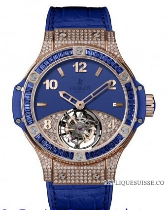 Hublot Big Bang Tutti Frutti Tourbillon Dark Bleu Pave 345.PL.5190.LR.0901