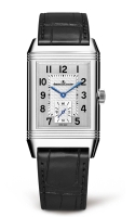 Copie Montre Jaeger-LeCoultre Reverso classique grand cadran argente main blesse hommes 3858520