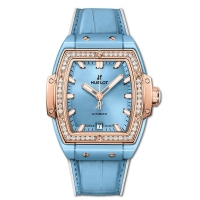 Réplique Hublot Spirit Of Big Bang Ceramique Bleu Clair King Gold Diamants