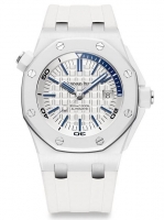 Audemars Piguet Royal Oak Offshore Diver Piguet blanc Ceramique 15707CB.OO.A010CA.01 Montre Réplique