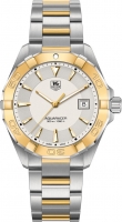 TAG Heuer Réplique Aquaracer argent Dial Acier inoxydable with 18kt Yellow Gold WAY1151.BD0912