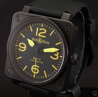 Bell & Ross BR01-94 Carbon Yellow Ltd Chronographe Montre Réplique