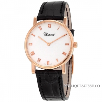 Chopard Classic 18K Or rose montres pour dames 163154-5001BLK