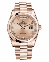 Rolex Day Date Rose Or Champagne cadran 118205 CHRP