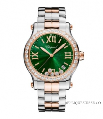 Chopard Happy Sport Rond Quartz 36mm Dames 278582-6008