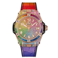Réplique Hublot Big Bang One Click Rainbow King Gold