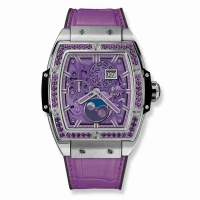 Copie Montre Hublot Spirit Of Big Bang Moonphase Titane Violet 42mm 647.NX.4771.LR.1205