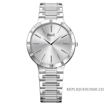 Piaget Dancer Silver Cadran 18K or blanc hommes GOA31035