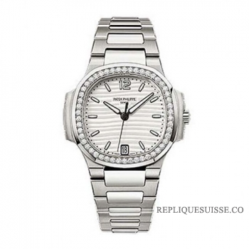 Patek Philippe Nautilus Diamant Acier Inoxydable Femme 7018 / 1A-001 Montres Copie