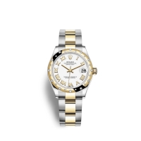 Rolex Datejust 31 Oystersteel or jaune 18 ct M278343RBR-0001 cadran blanc