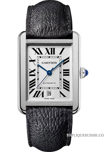 Cartier Tank Solo XL cadran argente Hommes WSTA0029 Montres Copie