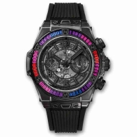 Copie Montre Hublot Big Bang Unico tout noir Galaxy Sapphire 45mm 411.JB.4901.RT.4098