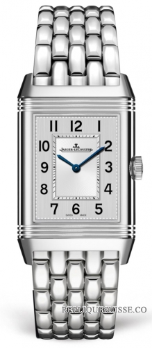 Copie Montre Jaeger-LeCoultre Reverso Classique Medium Duetto Acier Inoxydable/Argent/Bracelet 2588120