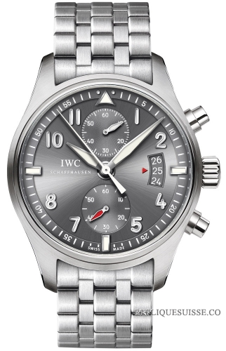 IWC Montre d\'Aviateur Spitfire Chronographe Montre Homme IW387804