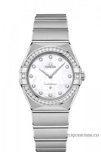 les diamants en acier OMEGA Constellation 131.15.28.60.55.001