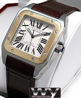 Cartier Santos 100 Yellow Or Hommes W20072X7 Montre Réplique