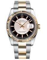 Réplique Rolex Datejust 36mm acier et or noir Dial 116233 STBKSO