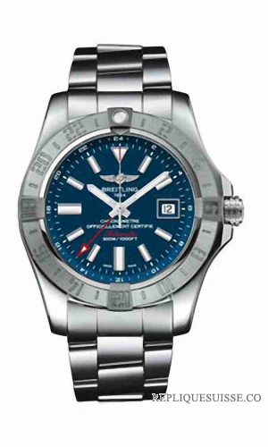 Breitling Avenger II GMT Inoxydable acier Bracelet A3239011 Montre Réplique