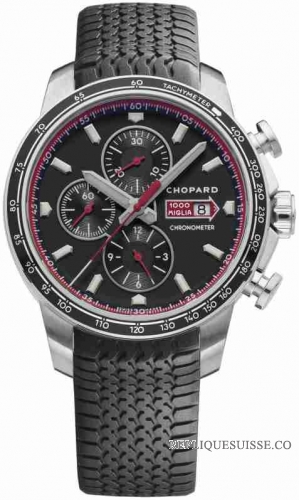 Chopard Mille Miglia GTS Chrono noir Dial noir Rubber Racing Tires 168571-3001