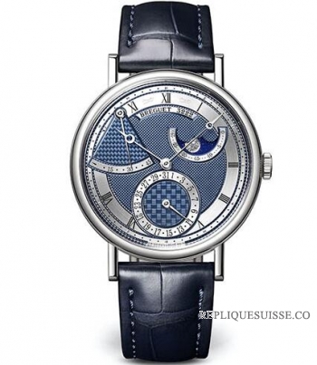 Breguet Classique 7137 Or Blanc Cadran Bleu 7137BB/Y5/9VU