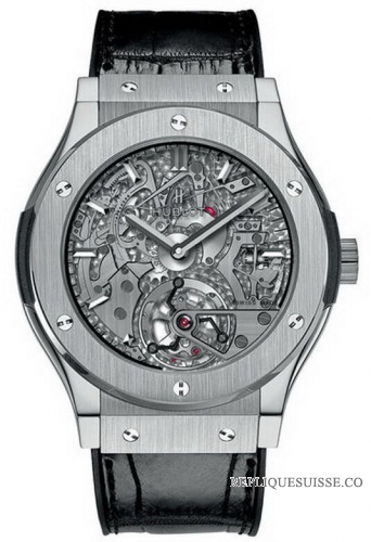 Hublot Classic Fusion Tourbillon Cathedral Minute Repeater Titanium Montre Réplique