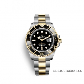 Rolex Sea-Dweller Oystersteel or jaune 18 ct M126603-0001 cadran noir